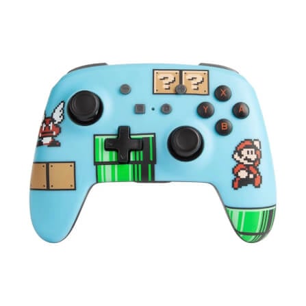 คอนโทรลเลอร์ POWERA ENHANCED (ไร้สาย) ลาย SMB3 สีฟ้า สำหรับ NINTENDO SWITCH